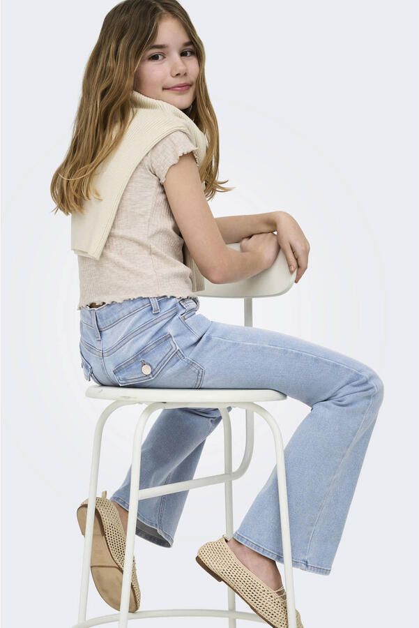 ONLY KIDS GIRL KOGPHOEBE flared jeans light blue denim - Foto 3