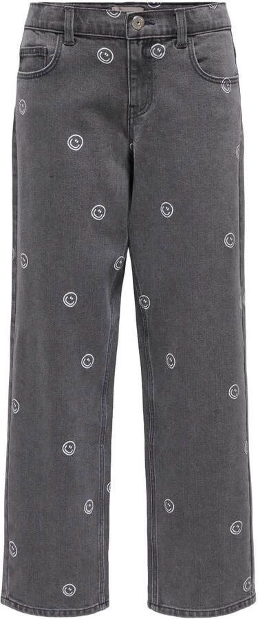 ONLY KIDS GIRL KOGROBYN straight leg jeans grey denim