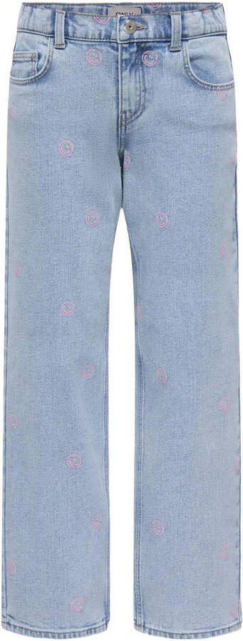 ONLY KIDS GIRL KOGROBYN straight leg jeans light blue denim