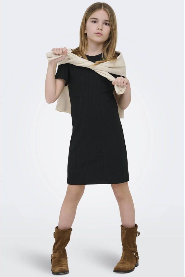 ONLY KIDS GIRL korte jurk zwart - Foto 2