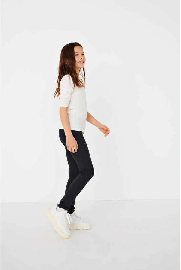 Only KIDS GIRL legging KOGEMILI zwart Meisjes Stretchkatoen Effen 146 152