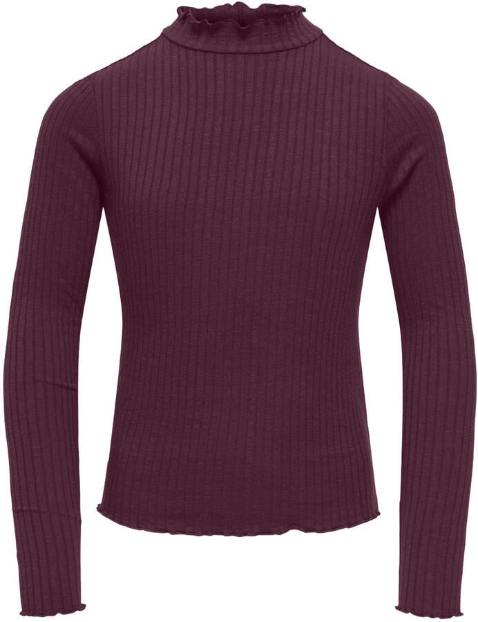 ONLY KIDS GIRL longsleeve donkerrood