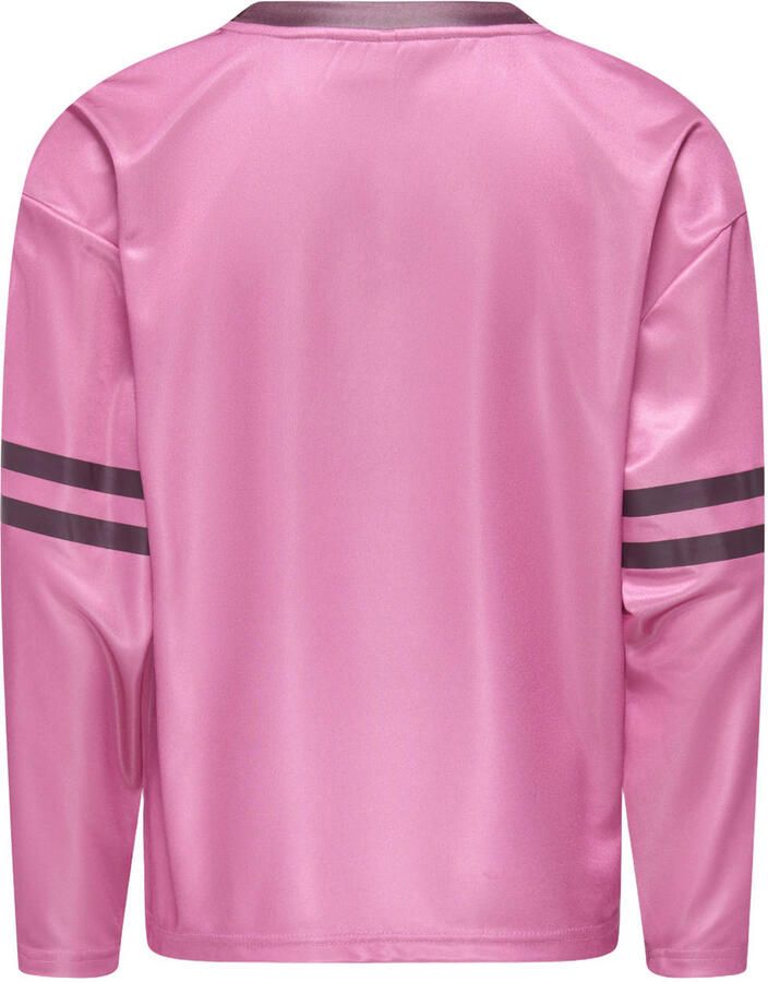 ONLY KIDS GIRL longsleeve met print roze Meisjes Polyester V-hals Printopdruk - Foto 2