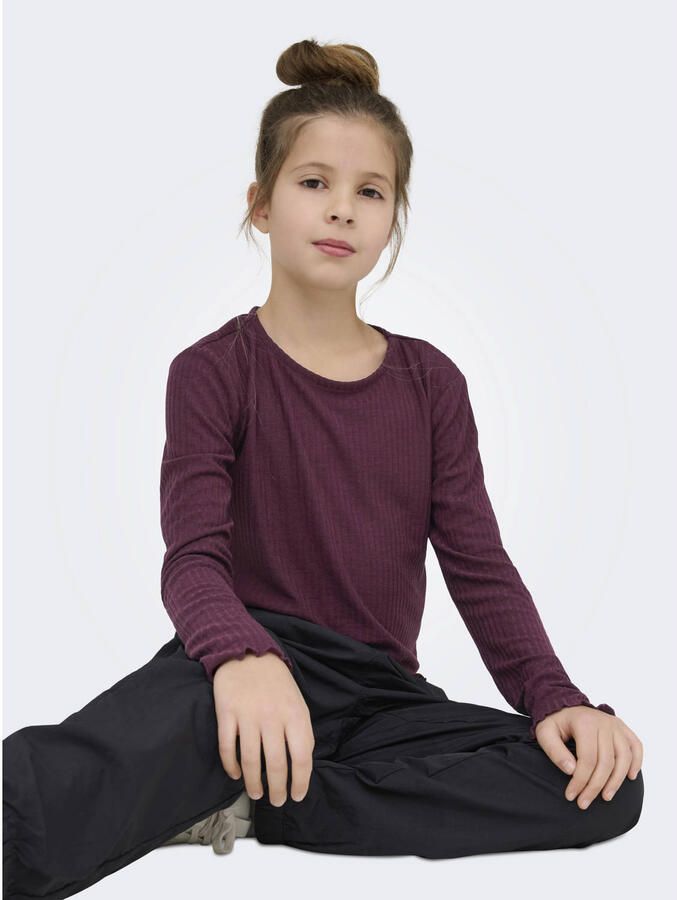 KIDS ONLY Shirt met lange mouwen KOGNELLA L S O-NECK TOP JRS NOOS - Foto 2