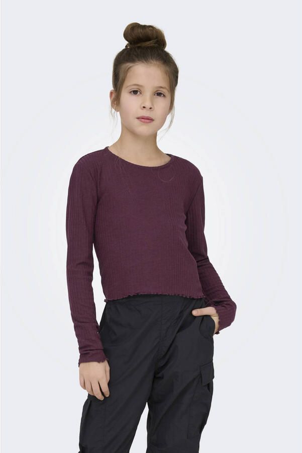 KIDS ONLY Shirt met lange mouwen KOGNELLA L S O-NECK TOP JRS NOOS