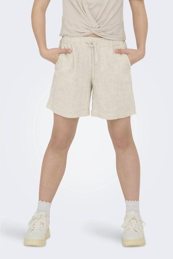 KIDS ONLY Short KOGSIESTA PULL-UP LINEN BLEND SHORTS PNT - Foto 2