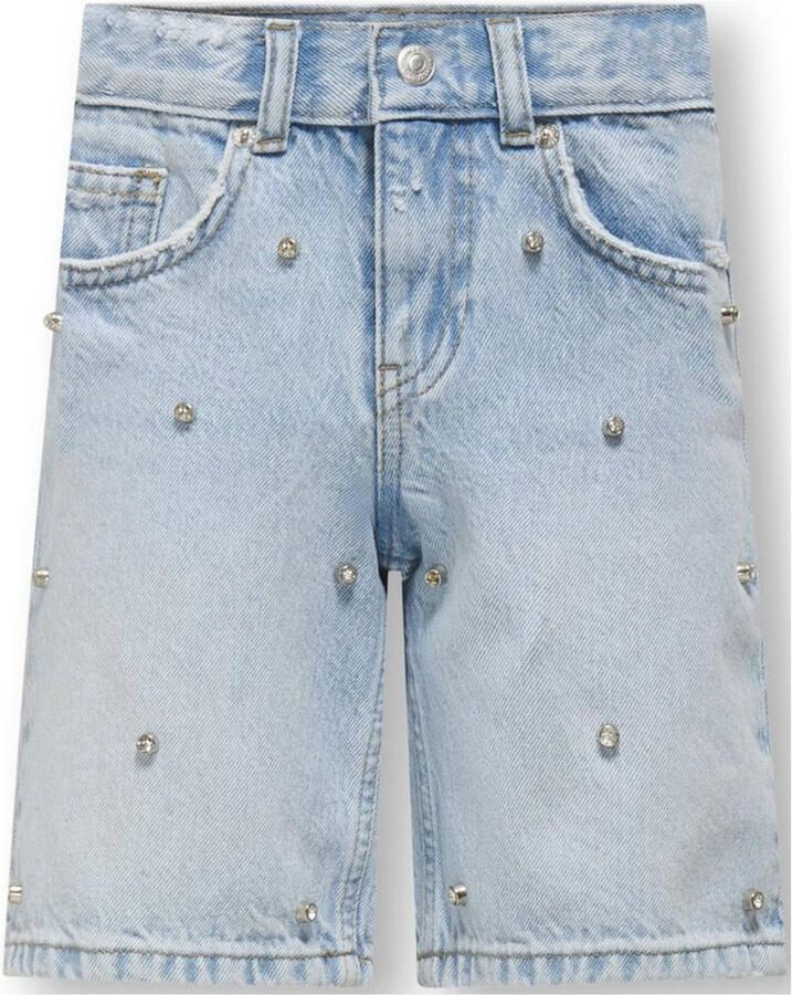 ONLY KIDS GIRL loose denim short light blue denim