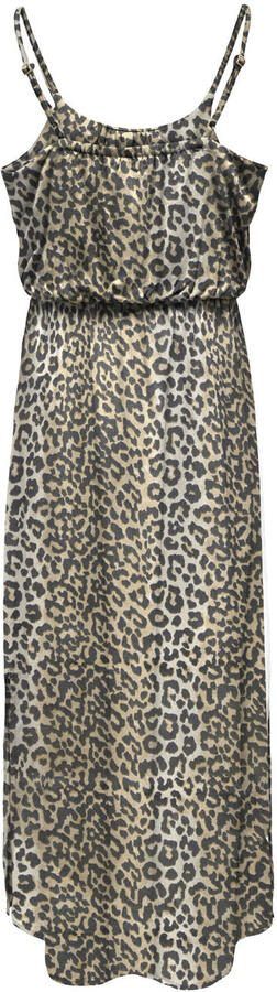 ONLY KIDS GIRL maxi jurk met panterprint bruin - Foto 2