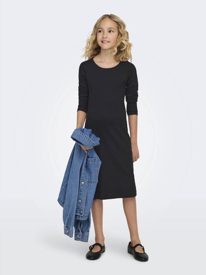ONLY KIDS GIRL midi jurk zwart