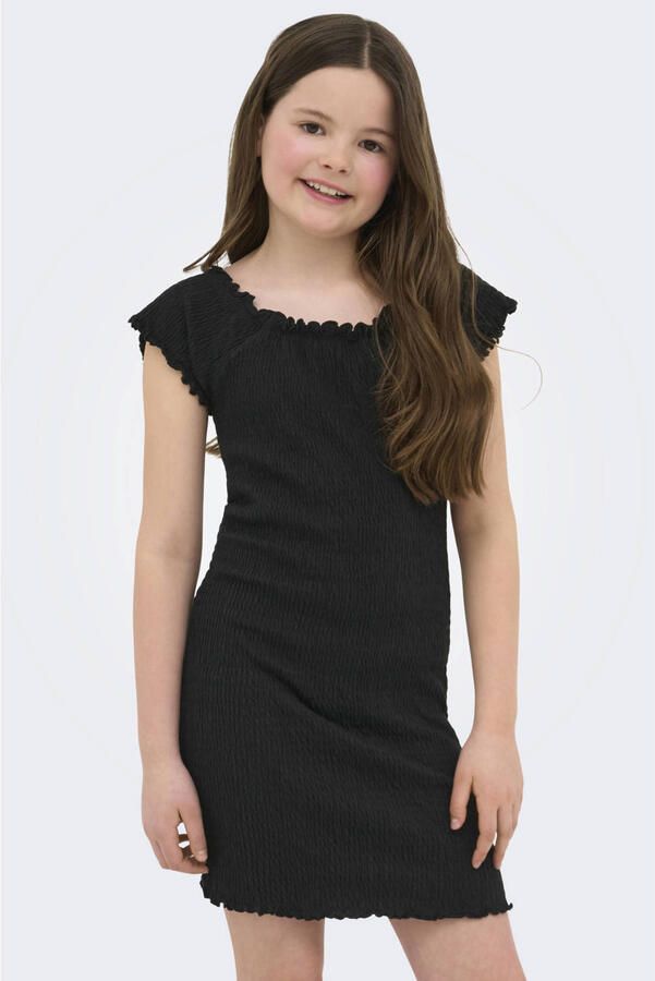 ONLY KIDS GIRL midi jurk zwart