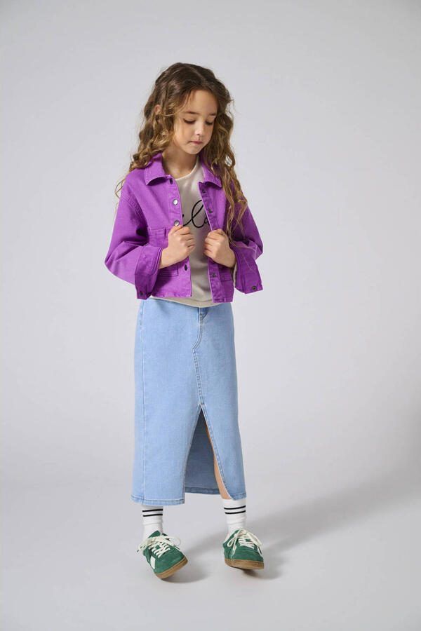 ONLY KIDS GIRL overshirt paars - Foto 2