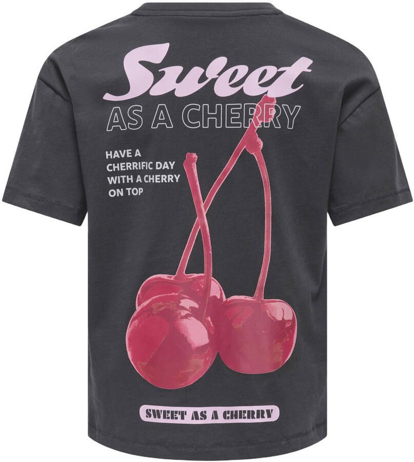 ONLY KIDS GIRL oversized T-shirt met backprint