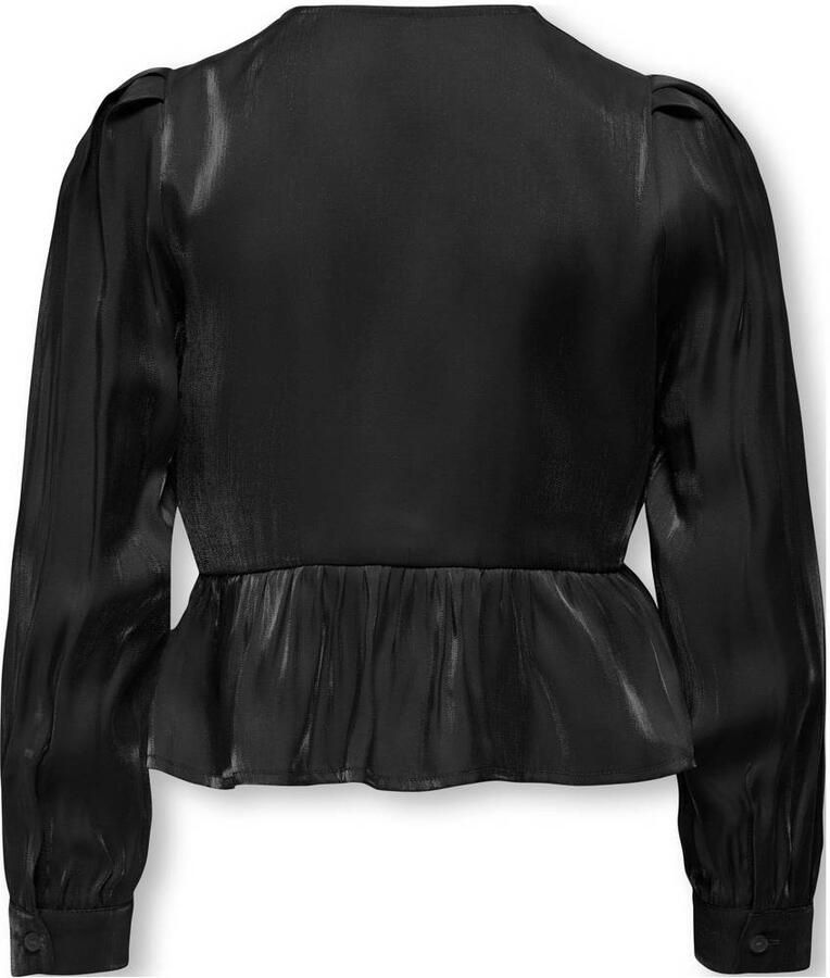 ONLY KIDS GIRL peplum top zwart