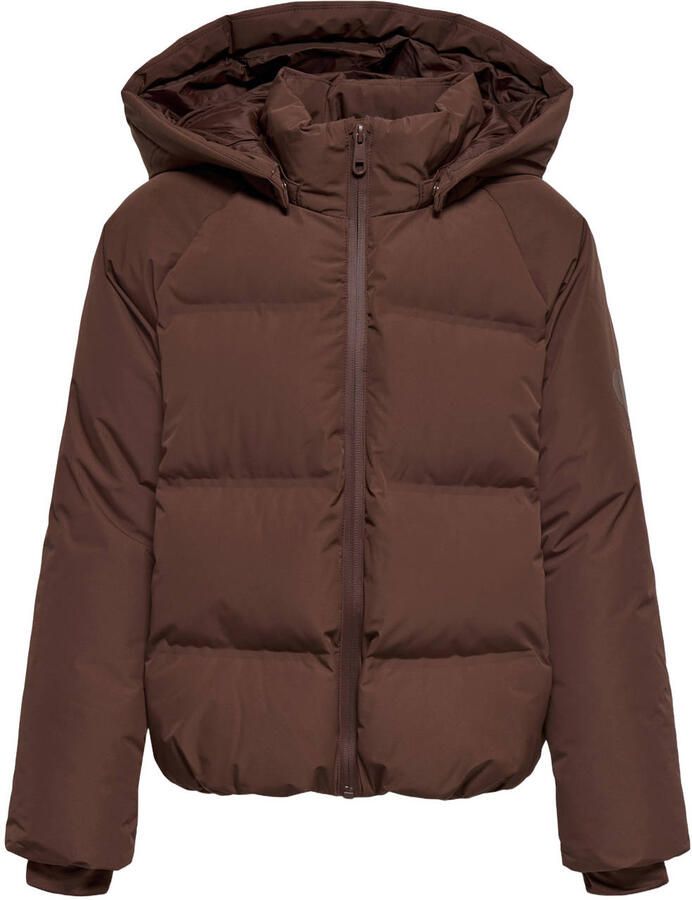 ONLY KIDS GIRL pufferjas bruin