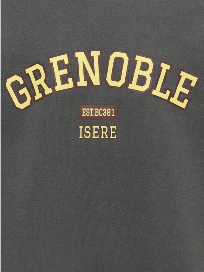 ONLY KIDS GIRL rechtvallende sweater met tekst grijs - Foto 2