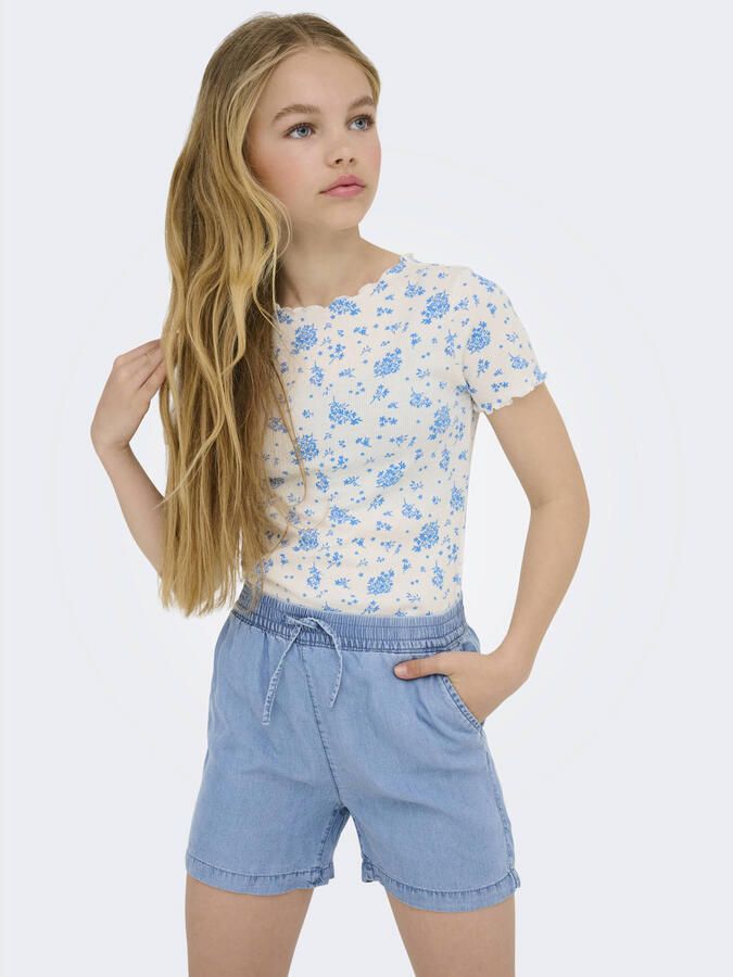 ONLY KIDS GIRL regular casual short medium blue denim - Foto 2
