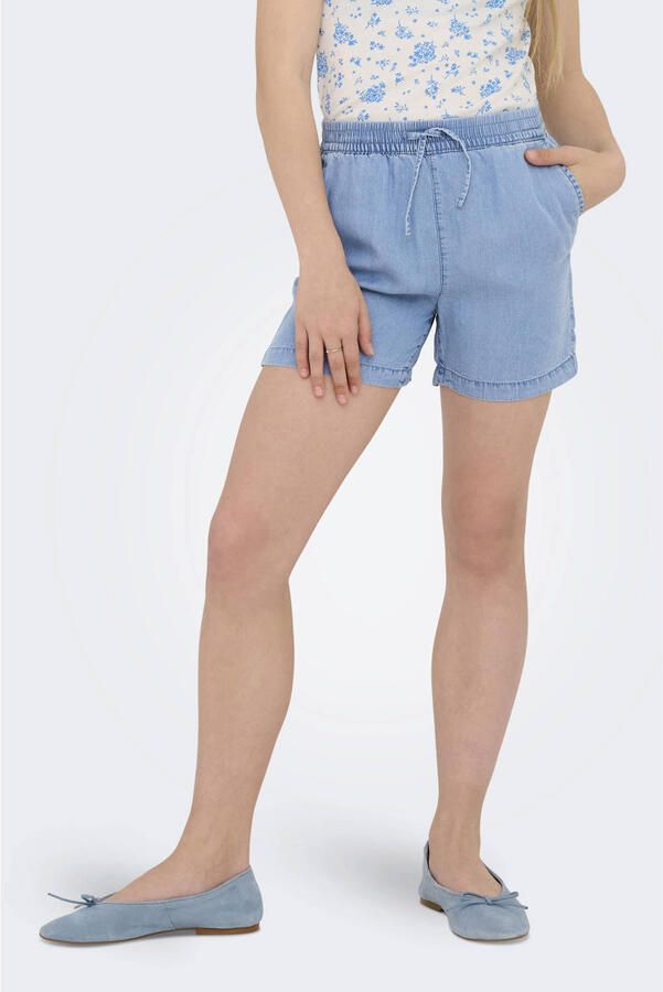 ONLY KIDS GIRL regular casual short medium blue denim