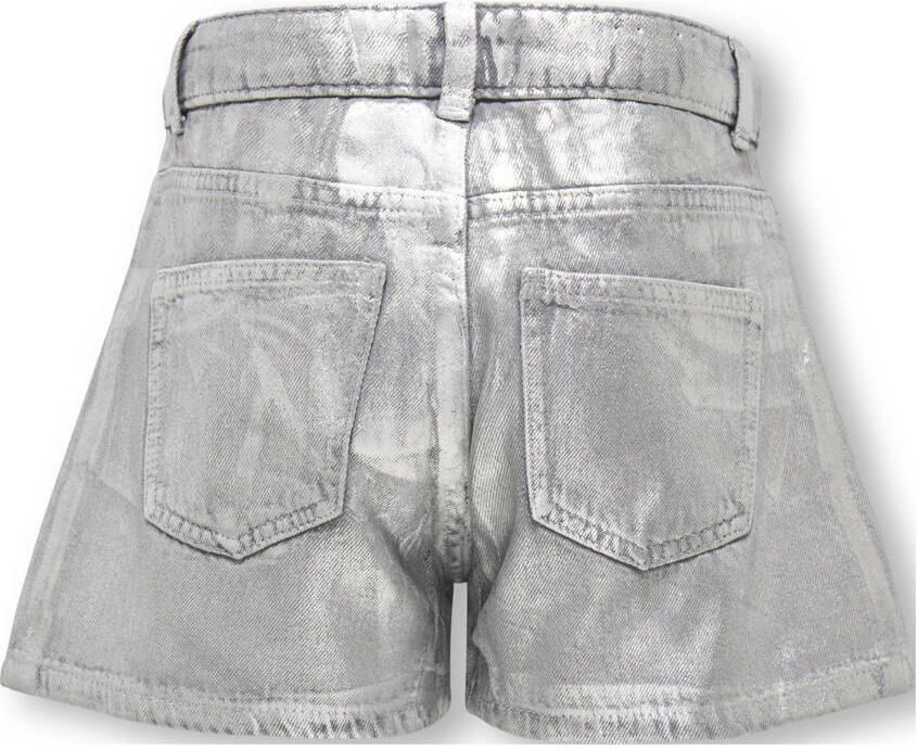 ONLY KIDS GIRL regular fit denim short met coating grey denim - Foto 2