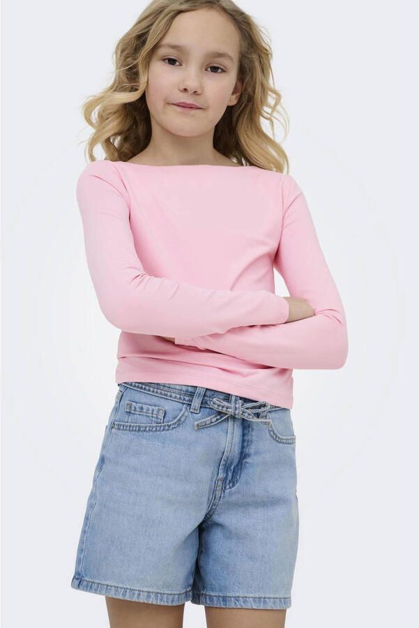 ONLY KIDS GIRL regular short light blue denim