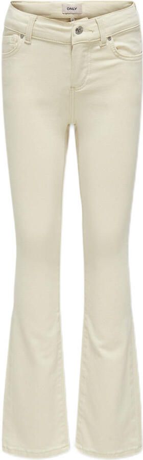 ONLY KIDS GIRL regular waist flared jeans ecru