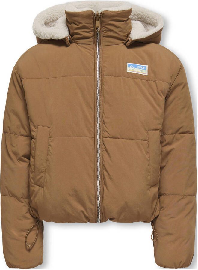 KIDS ONLY Gewatteerde jas KOGMARIA REVERSIBLE PUFFER JACKET OTW als pluche jas of gewatteerde jas draagbaar