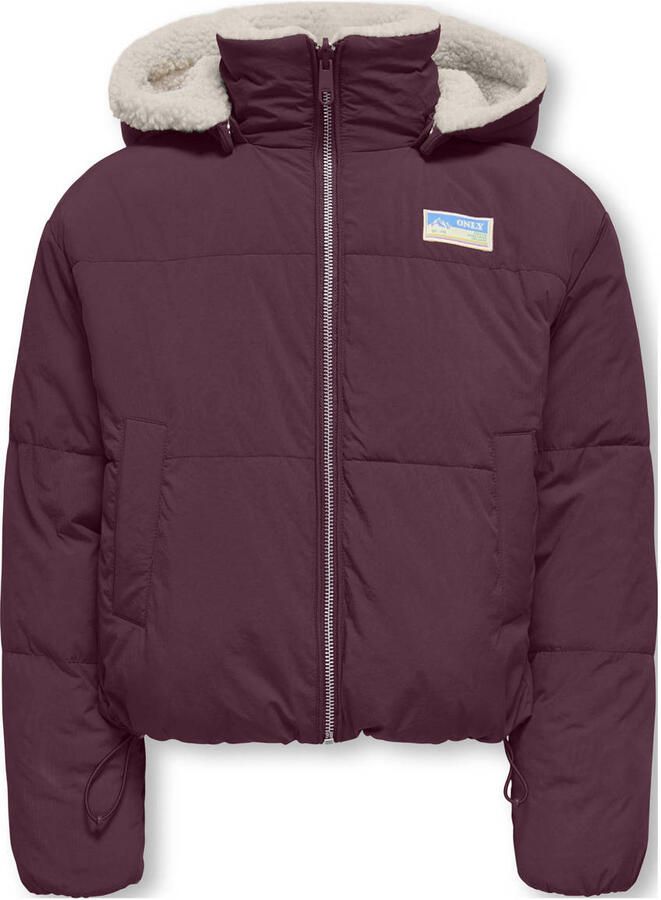 KIDS ONLY Gewatteerde jas KOGMARIA REVERSIBLE PUFFER JACKET OTW als pluche jas of gewatteerde jas draagbaar