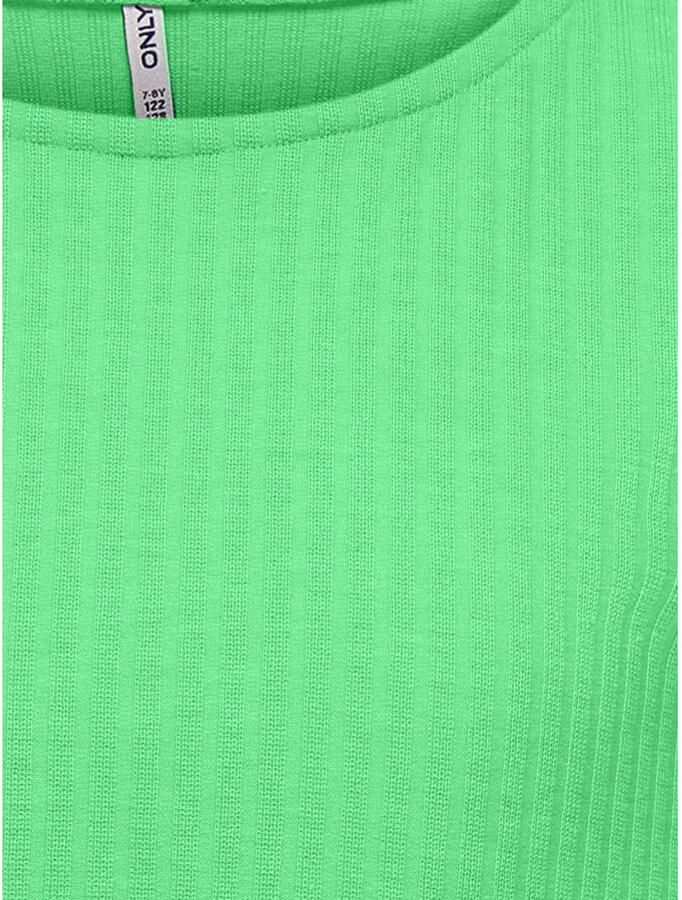 Only KIDS GIRL ribgebreid T-shirt KOGNELLA frisgroen Meisjes Polyester Ronde hals 158 164