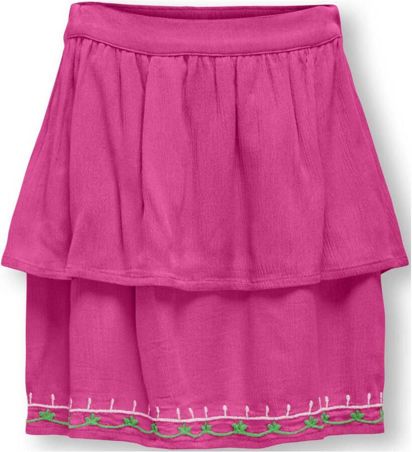 Only KIDS GIRL rok KOGADA fuchisa Roze Meisjes Viscose Effen 128
