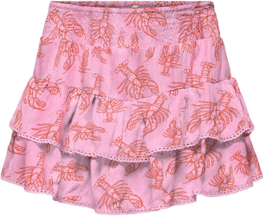 ONLY KIDS GIRL skort met all over print
