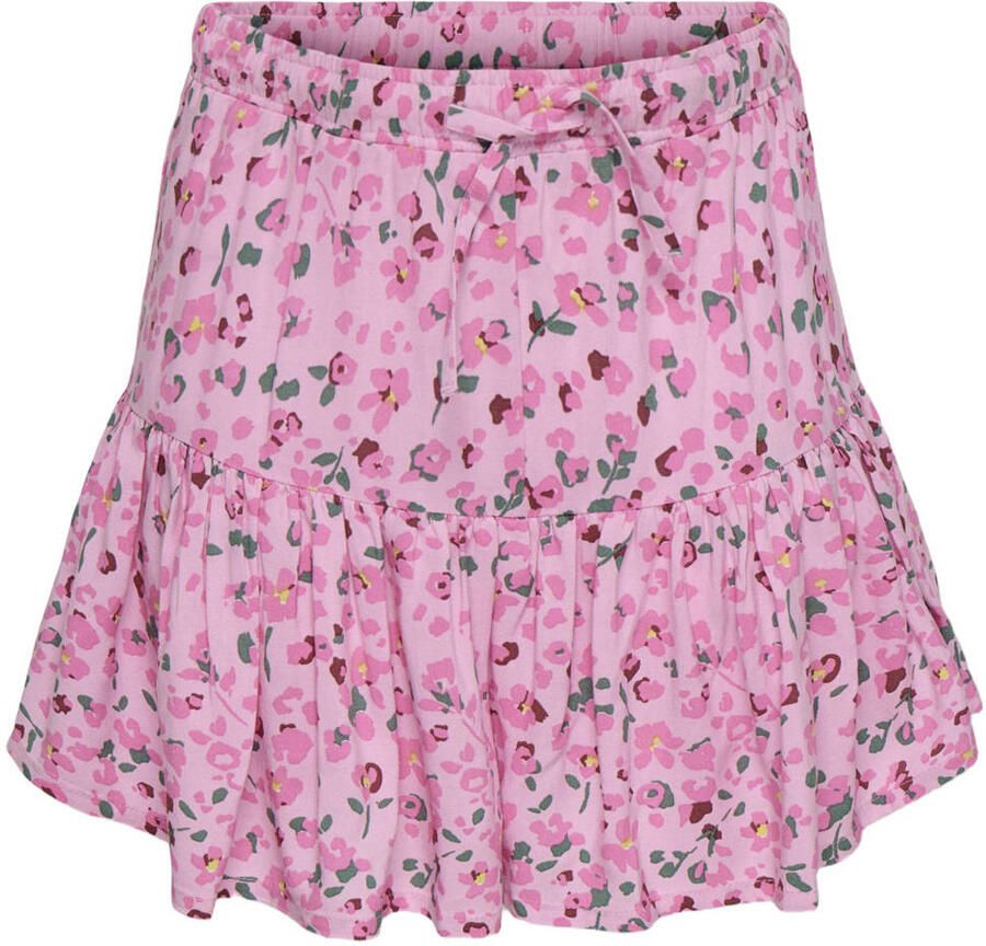 Only Uitlopende mini-rok van zuivere viscose model 'ZALINA'