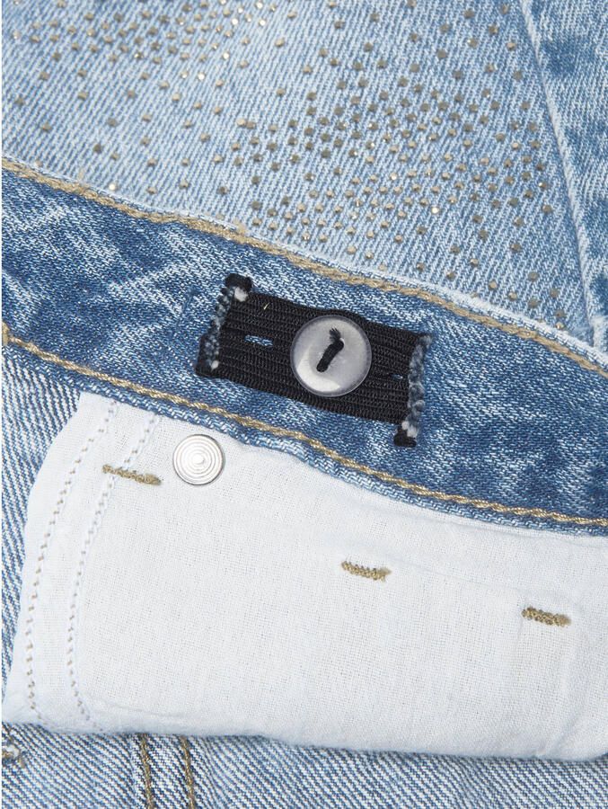 ONLY KIDS GIRL spijkerrok met strass steentjes light blue denim - Foto 3