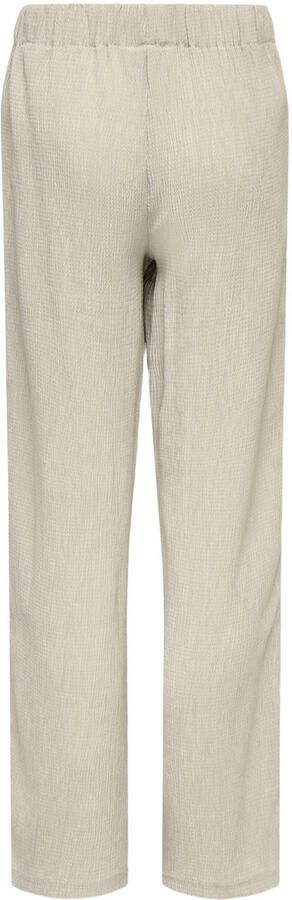 ONLY KIDS GIRL straight casual broek met textuur beige - Foto 3
