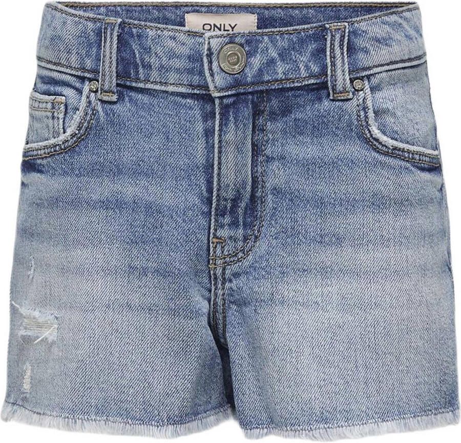 Only KIDS GIRL straight fit denim short KOGROBYN light blue denim Korte broek Blauw 116