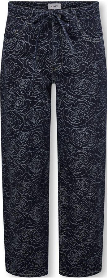 ONLY KIDS GIRL straight leg jeans dark blue denim