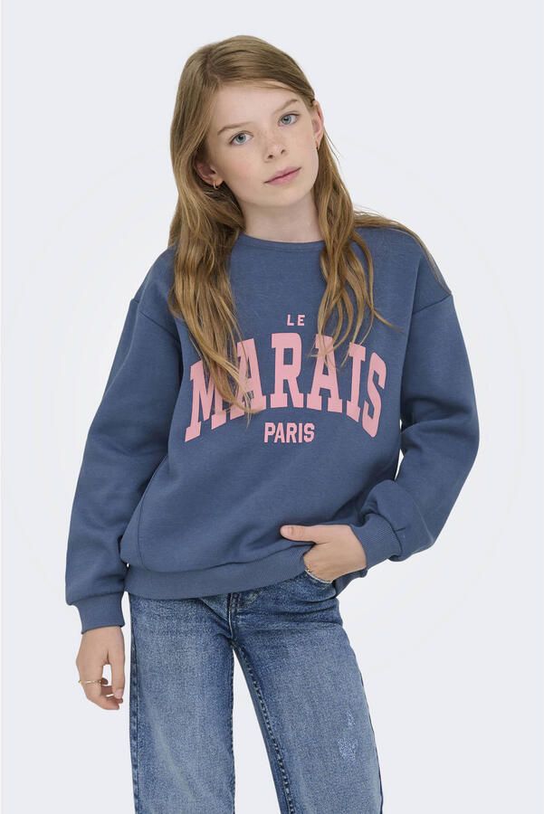 ONLY KIDS GIRL sweater blauw - Foto 2