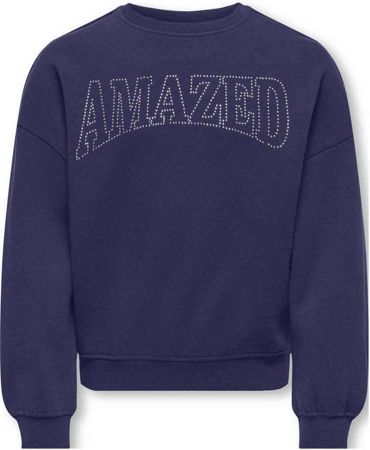 ONLY KIDS GIRL sweater donkerblauw