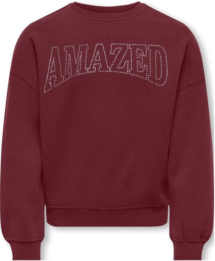 ONLY KIDS GIRL sweater donkerrood