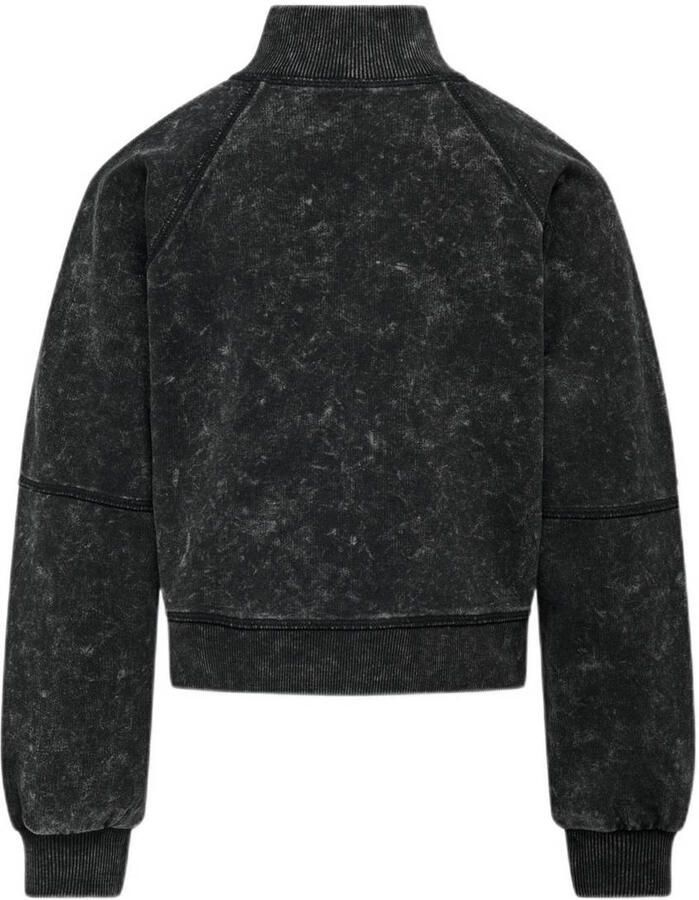 Only KIDS GIRL sweater KOGDONNA verwassen zwart Effen 158 164 - Foto 2