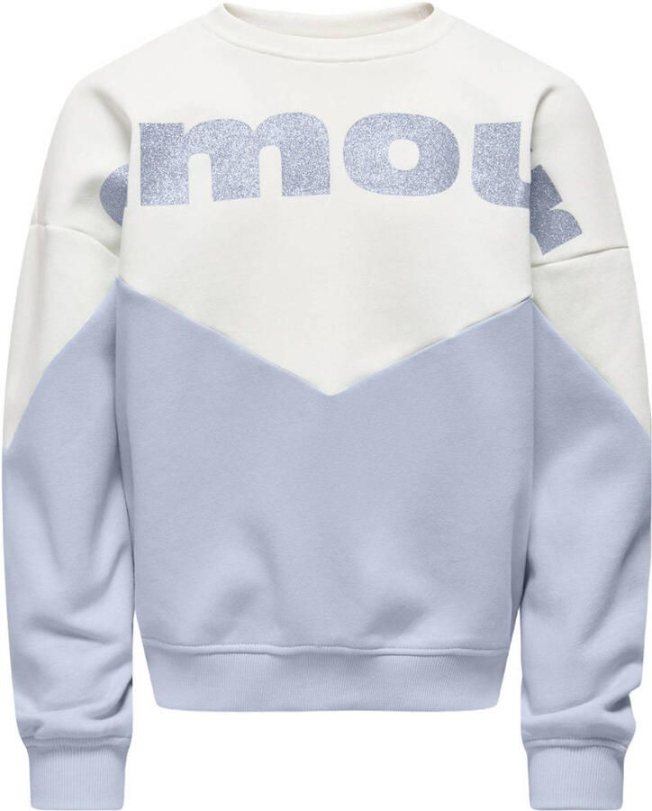 ONLY KIDS GIRL sweater lichtblauw