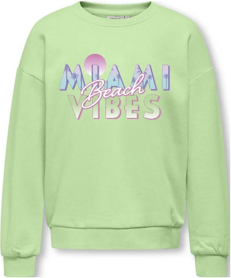ONLY KIDS GIRL sweater lichtgroen