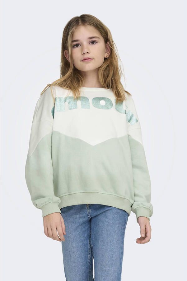 ONLY KIDS GIRL sweater lichtgroen