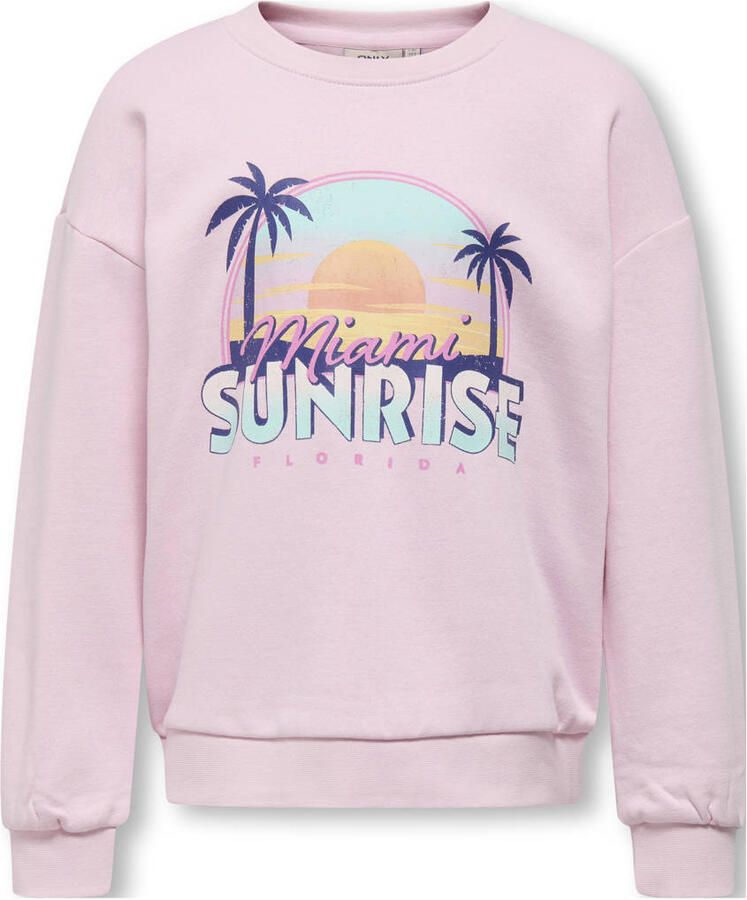 KIDS ONLY Sweatshirt KOGRITA LIFE L S PRINTED CREW UB SWT - Foto 3