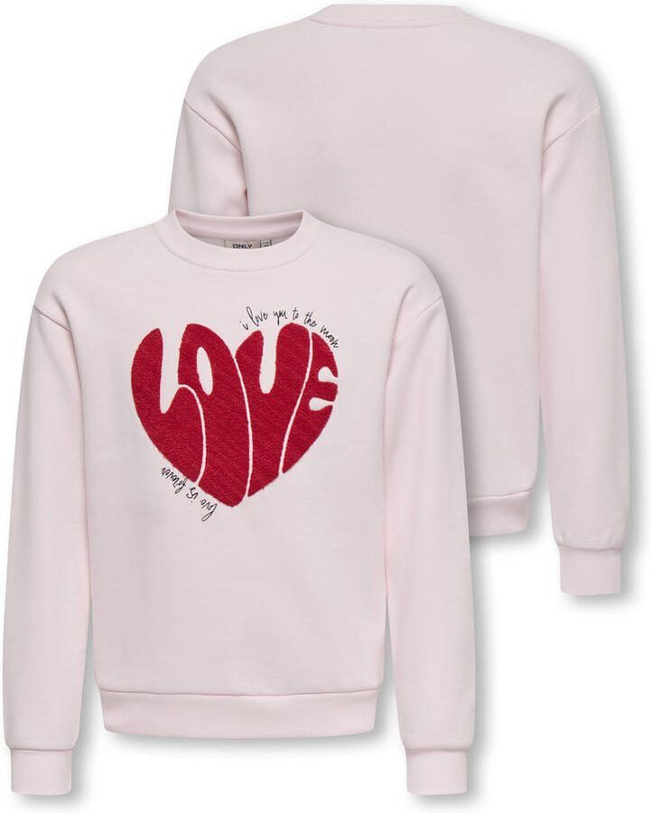 ONLY KIDS GIRL sweater lichtroze