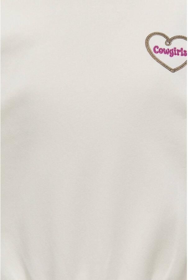 ONLY KIDS GIRL sweater met backprint ecru Backprint - Foto 3
