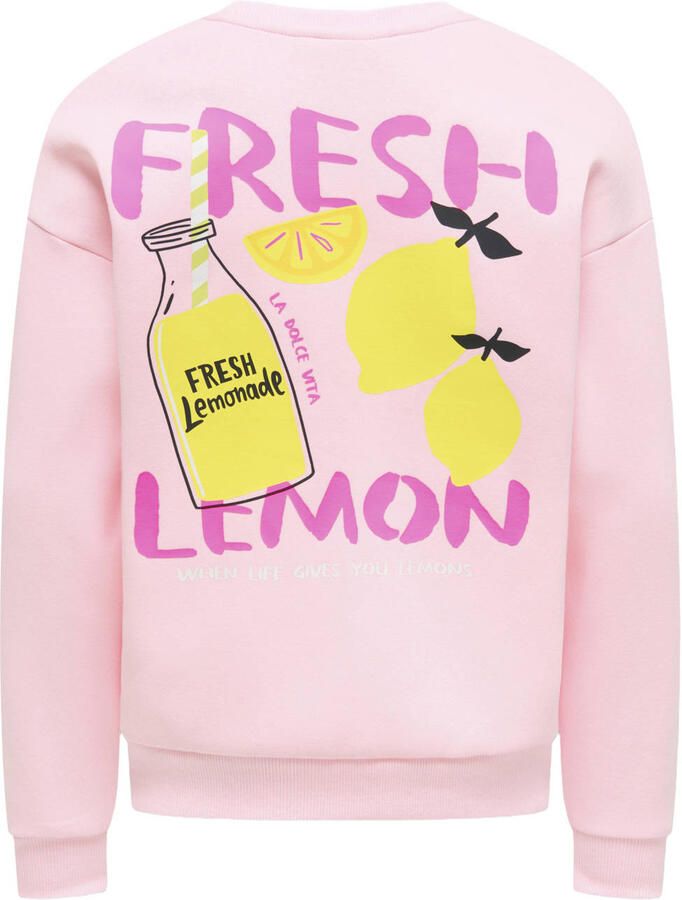 Only Kids Kogcanasta Loose Printed Sweatshirt Kids - Foto 2