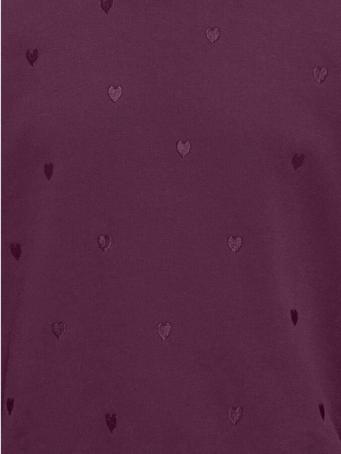 ONLY KIDS GIRL sweater met hartjes paars Hartjes - Foto 2