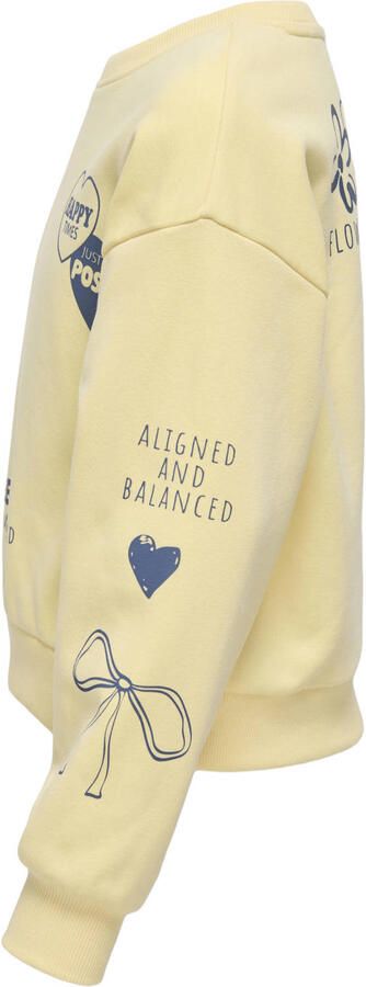 ONLY KIDS GIRL sweater met print geel - Foto 3