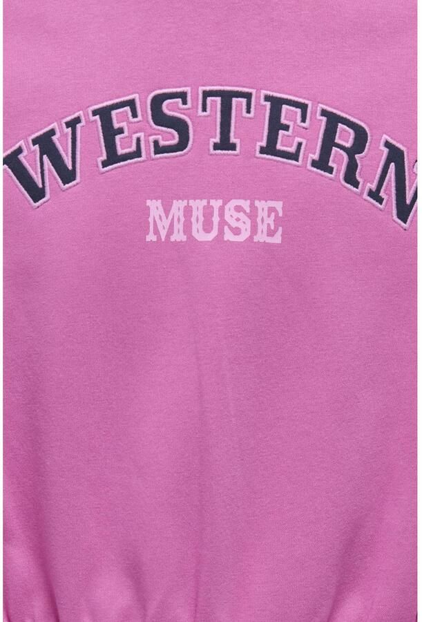 ONLY KIDS GIRL sweater met print roze Printopdruk - Foto 2