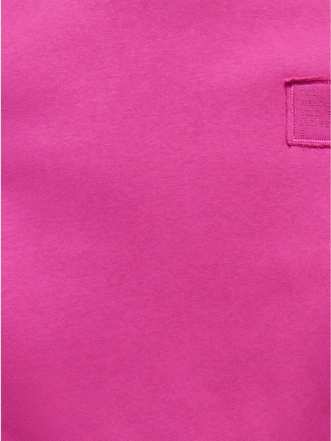 ONLY KIDS GIRL sweater met ruches fuchsia Roze Effen - Foto 3