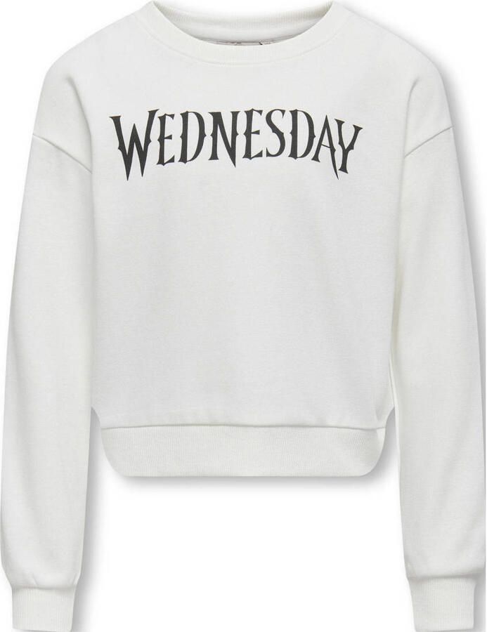 ONLY KIDS GIRL sweater met Wednesday print wit